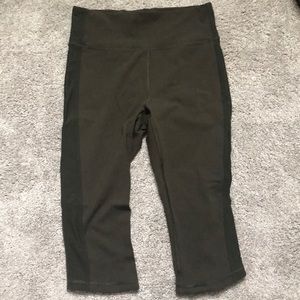 Olive green Lululemon crop pants